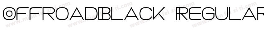 OffroadBlack Regular字体转换